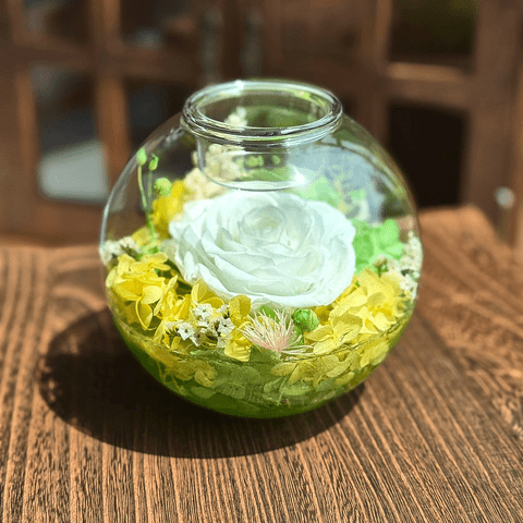 永生花烛台香薰蜡烛底座浪漫告白生日礼物送女友闺蜜高档家居摆件